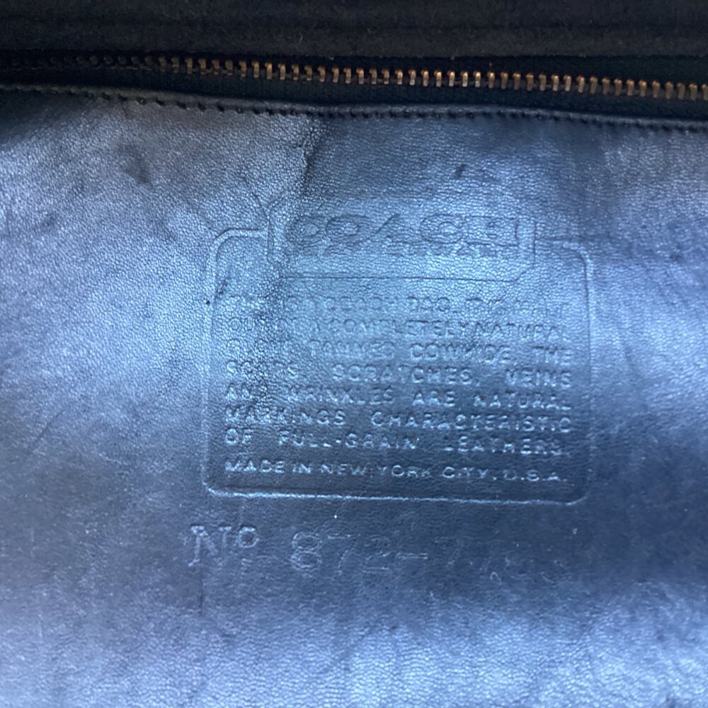 RARE NYC Vintage Coach 9796 Spectator bag Black 872-7703 - Picture 4 of 10